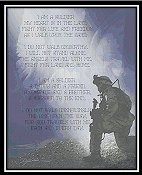 Cody Country Cross Stitch - I Am A Soldier THUMBNAIL