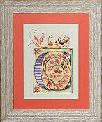 Nora Corbett - Letters From Mermaids - Letter A Cross Stitch