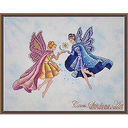 Cross Stitching Art - Day & Night Fairies MAIN