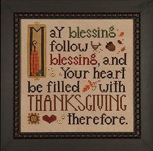 Heart In Hand Needleart - Thanksgiving Blessing MAIN