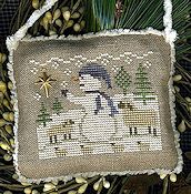 Homespun Elegance - 2013 Snowman Ornament - Waiting & Watching THUMBNAIL