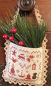 Homespun Elegance - Colonial Christmas - A Hanging Pocket THUMBNAIL