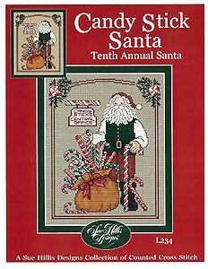 Sue Hillis Designs - Candy Stick Santa MAIN