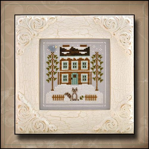 Country cottage needleworks frosty forest схема