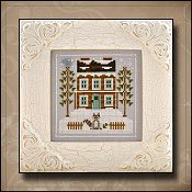 Country Cottage Needleworks - Frosty Forest #1 - Raccoon Cabin THUMBNAIL