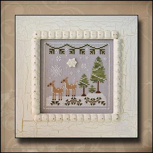 Country cottage needleworks frosty forest схема