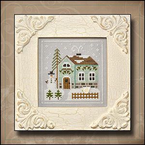 Country cottage needleworks frosty forest схема