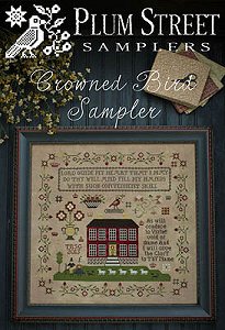 Plum Street Samplers - Crowned Bird Sampler MAIN