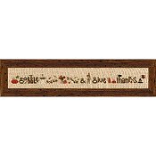 Heart In Hand Needleart - Gobble & Give Thanks THUMBNAIL