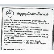 Jeannette Douglas Designs - Happy Acorn Harvest Embellishment Pack MAIN