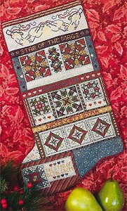 Rosewood Manor - Christmas Stars Quilt Stocking MAIN