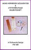 Faithwurks Designs - Mini Hornbook Scissor Fob & Ruler Pocket THUMBNAIL