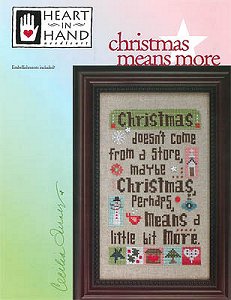 Heart In Hand Needleart - Christmas Means More MAIN