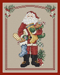 Sue Hillis Designs - Stocking Santa MAIN
