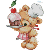 Artecy Cross Stitch - Mini Teddy Chef THUMBNAIL