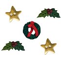 Button Pack - Season's Greetings Cabin THUMBNAIL