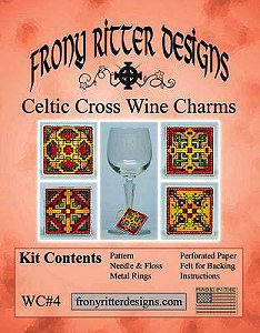 Frony Ritter Designs - Celtic Cross Wine Charms Kit MAIN