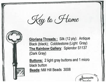 Jeannette Douglas Designs - Key to Home Embellishment Pack MAIN