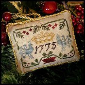 Little House Needleworks - The Sampler Tree Ornament Series - #3 Three Crowns THUMBNAIL