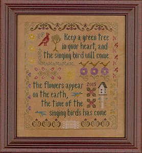 Elizabeth's Designs - Antique Songbird Sampler MAIN