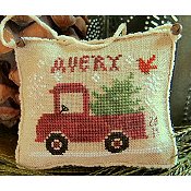 Homespun Elegance - Merry Noel Collection - Avery's Ornament -2015 Little Red Truck THUMBNAIL