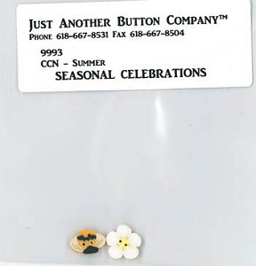 Jabco Button Pack - Country Cottage Needleworks - Seasonal Celebrations - Summer MAIN