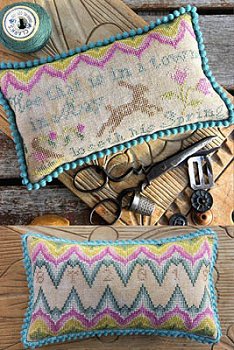 Heartstring Samplery - Spring Flame Pincushion MAIN