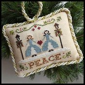 Little House Needleworks - The Sampler Tree Ornament Series - #7 Peace THUMBNAIL