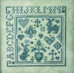 The Sweetheart Tree - Teenie Tweenie 189 Quaker Alphabet Square I MAIN