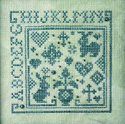 The Sweetheart Tree - Teenie Tweenie 189 Quaker Alphabet Square I THUMBNAIL