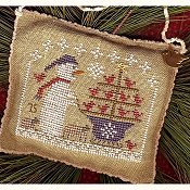 Homespun Elegance - 2015 Snowman Ornament - Snow Birds In Tow THUMBNAIL