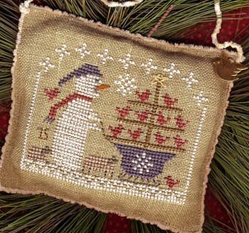 Homespun Elegance - 2015 Snowman Ornament - Snow Birds In Tow MAIN