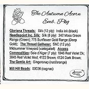 Jeannette Douglas Designs - The Autumn Acorn Embellishment Pack THUMBNAIL
