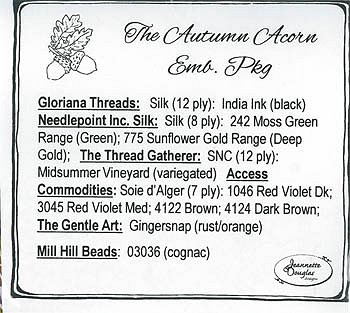 Jeannette Douglas Designs - The Autumn Acorn Embellishment Pack MAIN