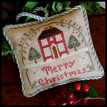 Little House Needleworks - The Sampler Tree Ornament Series - #10 Merry Christmas MAIN