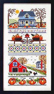 cover of Bobbie G Designs - Mrs. Smith Pumpkin Farm cross stitch chart MAIN