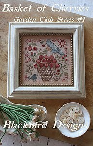 Blackbird Designs - Garden Club Series #1 - Basket of Cherries MAIN