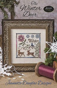 cover of Jeannette Douglas Designs - The Winter Deer cross stitch pattern MAIN