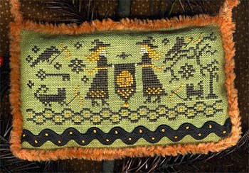 Homespun Elegance - Country Spirits Collection - Witches Teaching Stitching MAIN