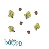 picture of four leaves and acorn buttons in Just Another Button Company Square.ology Squirrel Around Embellishment Pack THUMBNAIL