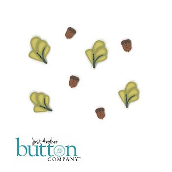 picture of four leaves and acorn buttons in Just Another Button Company Square.ology Squirrel Around Embellishment Pack MAIN