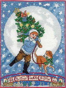 cover of X's & Oh's - O Christmas Tree cross stitch chart MAIN