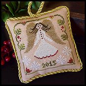 Little House Needleworks - The Sampler Tree Ornament Series - #12 Christmas Angel THUMBNAIL