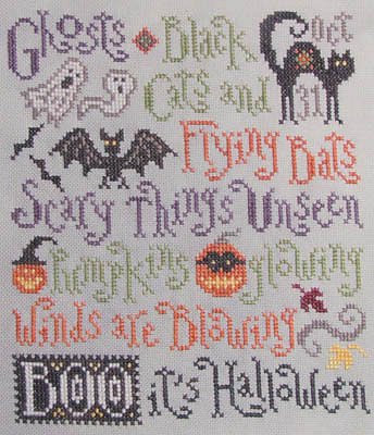 Silver Creek Samplers - Scary Things October Brings Cross Stitch