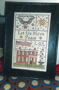 Chessie & Me - Grant House 1865 Sampler MAIN