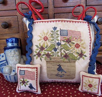 The Scarlett House - Patriotic Scissor Pocket MAIN