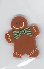 Jabco Button Pack - Country Cottage Needleworks - Gingerbread Boy & Snowman MAIN
