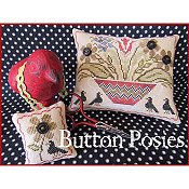 The Scarlett House - Button Posies Pin Keep and Scissor Weight THUMBNAIL