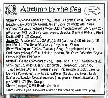 Jeannette Douglas Designs - Autumn By The Sea Embellishment Pack MAIN