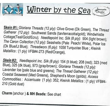 Jeannette Douglas Designs - Winter By The Sea Embellishment Pack MAIN